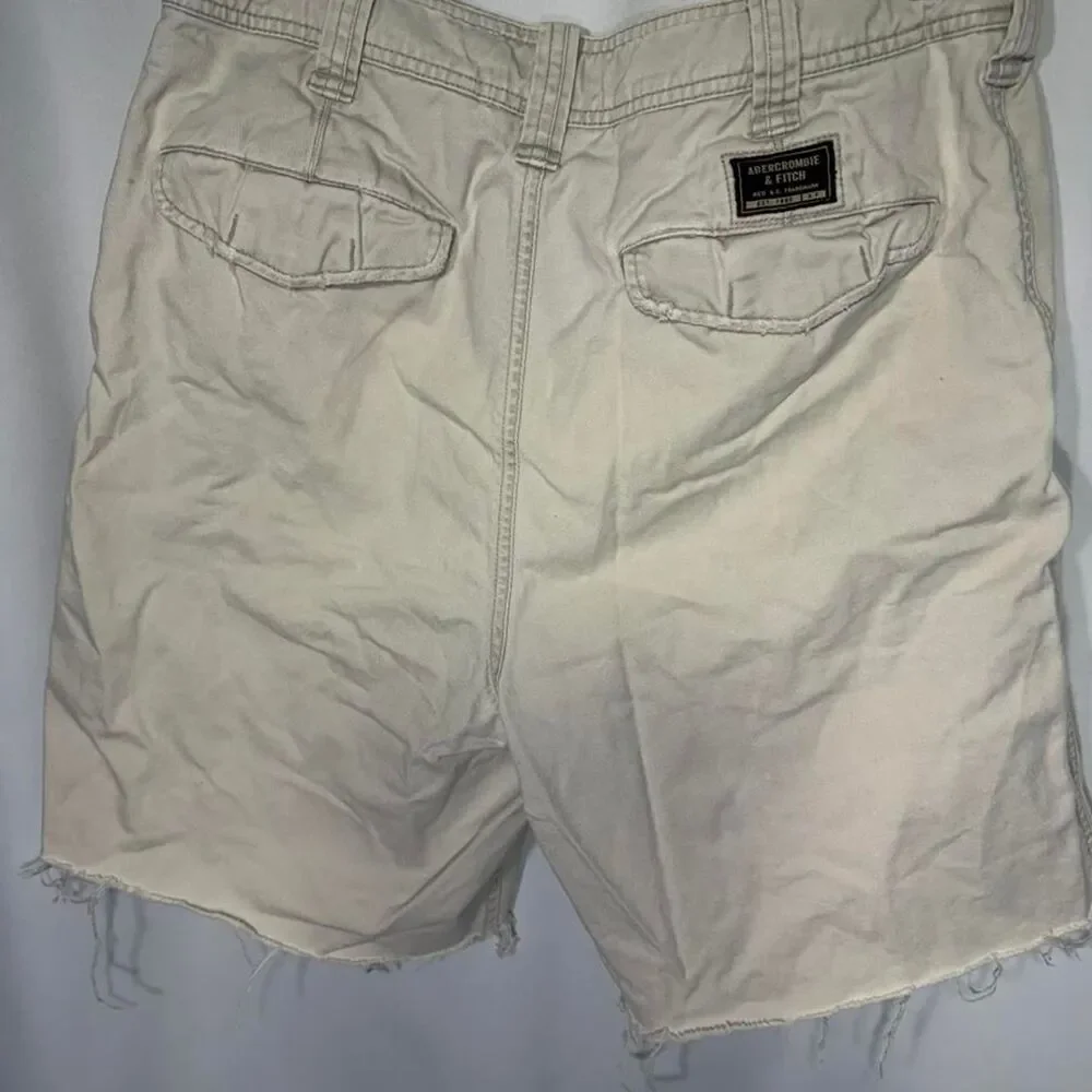 Abercrombie-fitch Men's Cream and Tan Shorts